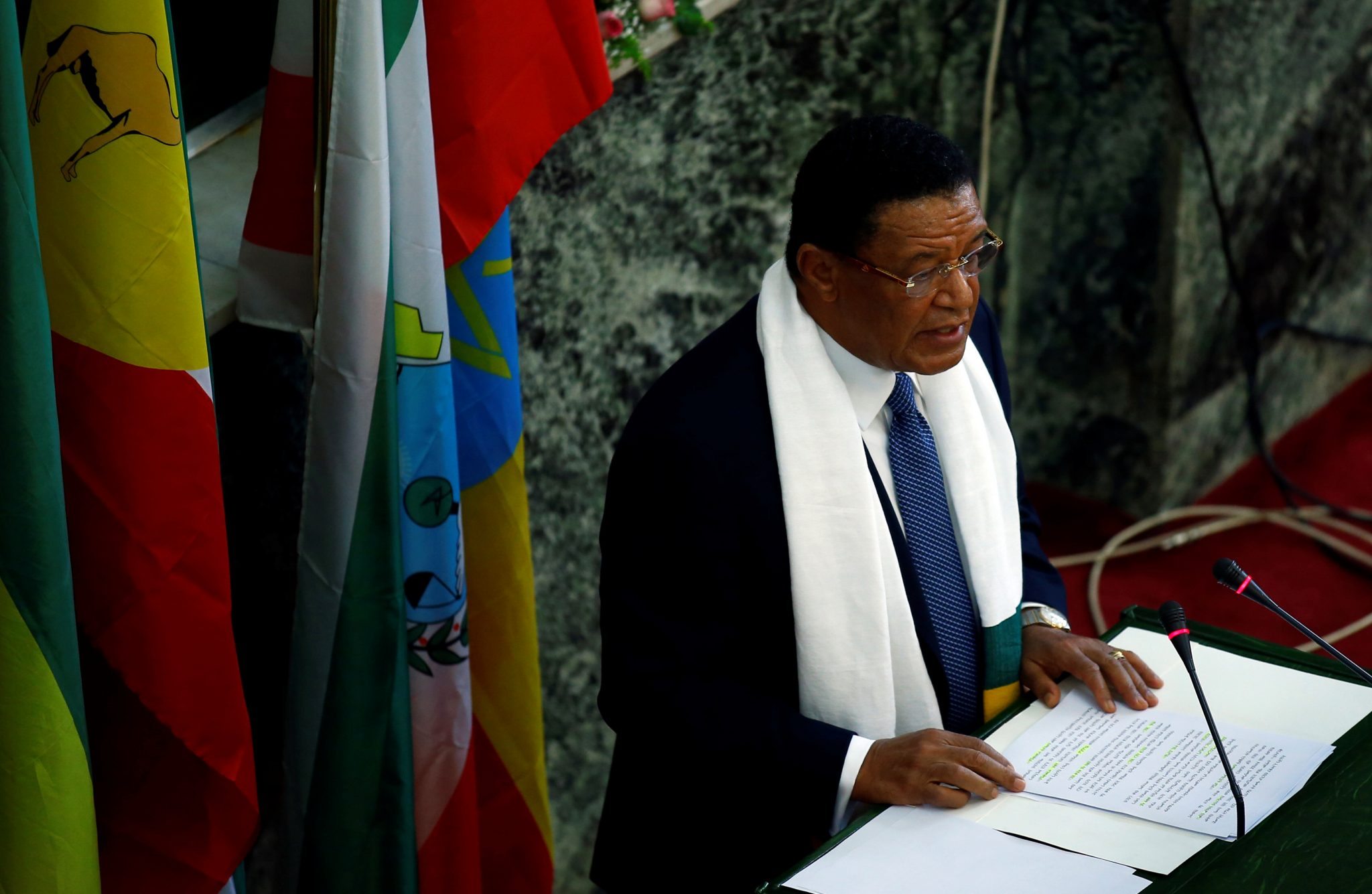 Ethiopian president Mulatu Teshome addresses the declaration of the state of emergency given armed resistance in Amhara