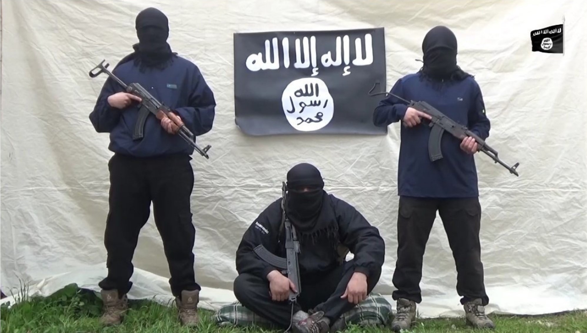 Screenshot from the IS pledge video involving Azerbaijan nationals advocating jihad and martyrdom