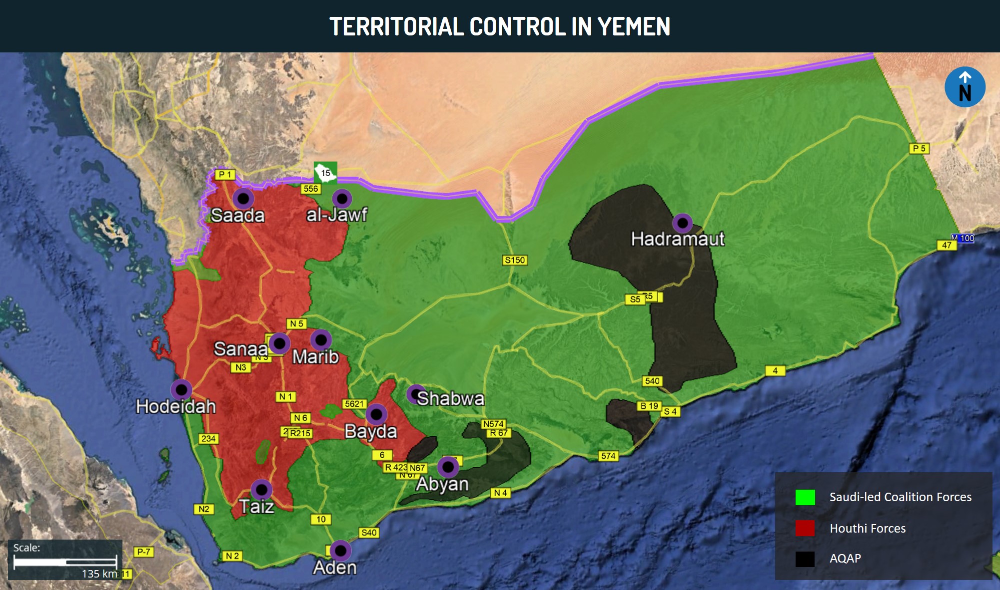 Territorial Control in Yemen